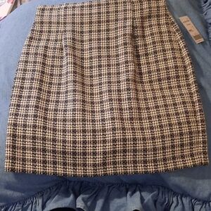 Houndstooth Black and white Sears skirt sz 7 Mini